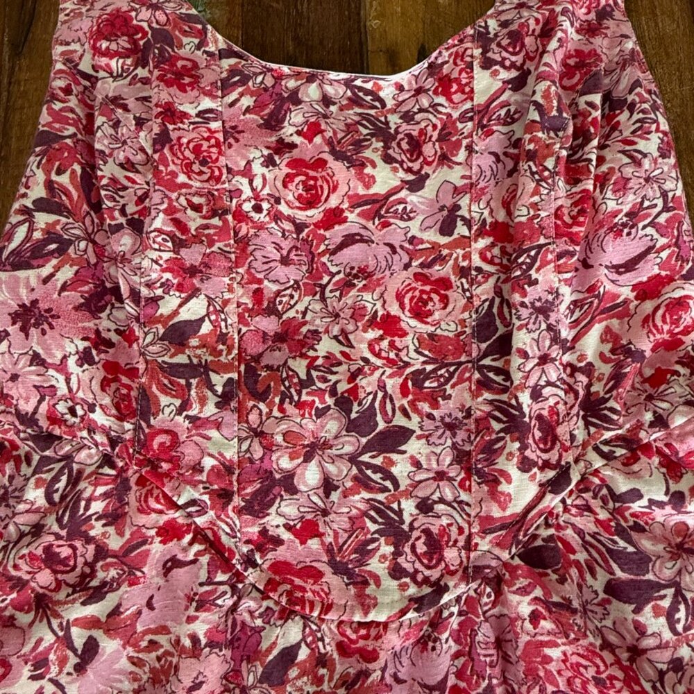 Sincerely Jules Pink Floral Smocked Dress Size S - Picture 3 of 10